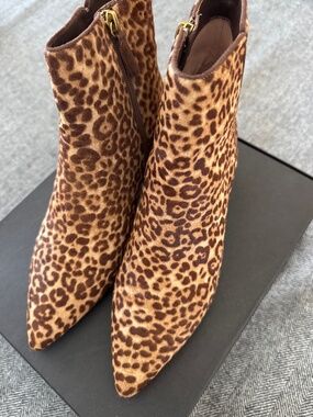 JCREW, HAIR ON HIDE (PRINTED COWHIDE), FIONA BOOT, IN DUSTY MINK